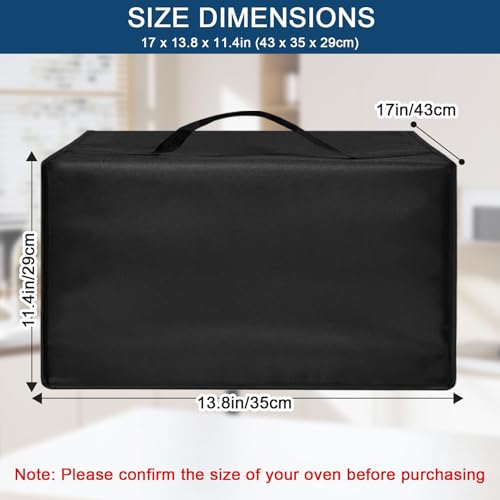 Image of Air Fryer Cover Dust Cover for Gourmia French Door Air Fryer 25 Qt GTF7655, 17x13.8x11.4 in, 600D Heat-Resistant Nylon w /Aluminum Foil, Waterproof air fryer oven Cover for Convection Oven