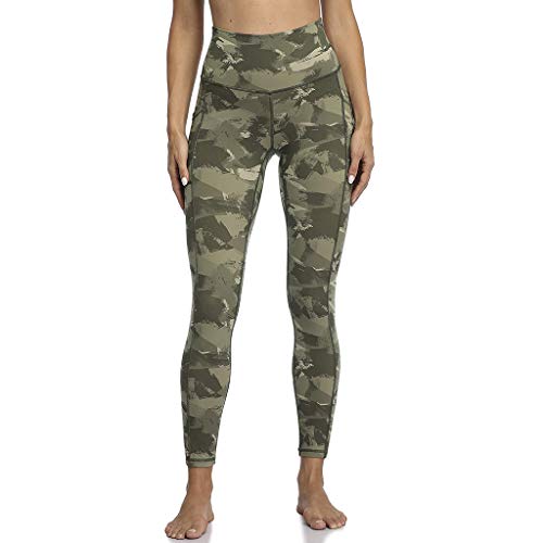 Best Review Of ANJUNIE Womens Sport Leggings High Waisted Yoga Pants Camouflage Print Trousers with ...