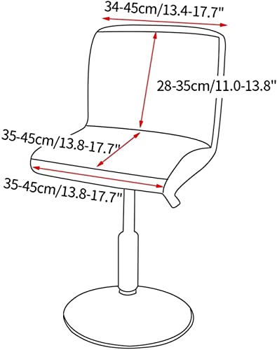 Stretch Chair Cover Bar Stool Cover Square Floral Slipcovers Low Short Back Chair Bar Stool Chair Swivel Barstool Chair Seat Cushion Slipcover For Counter Height Mid Low Back Chair Protector #TOP1
