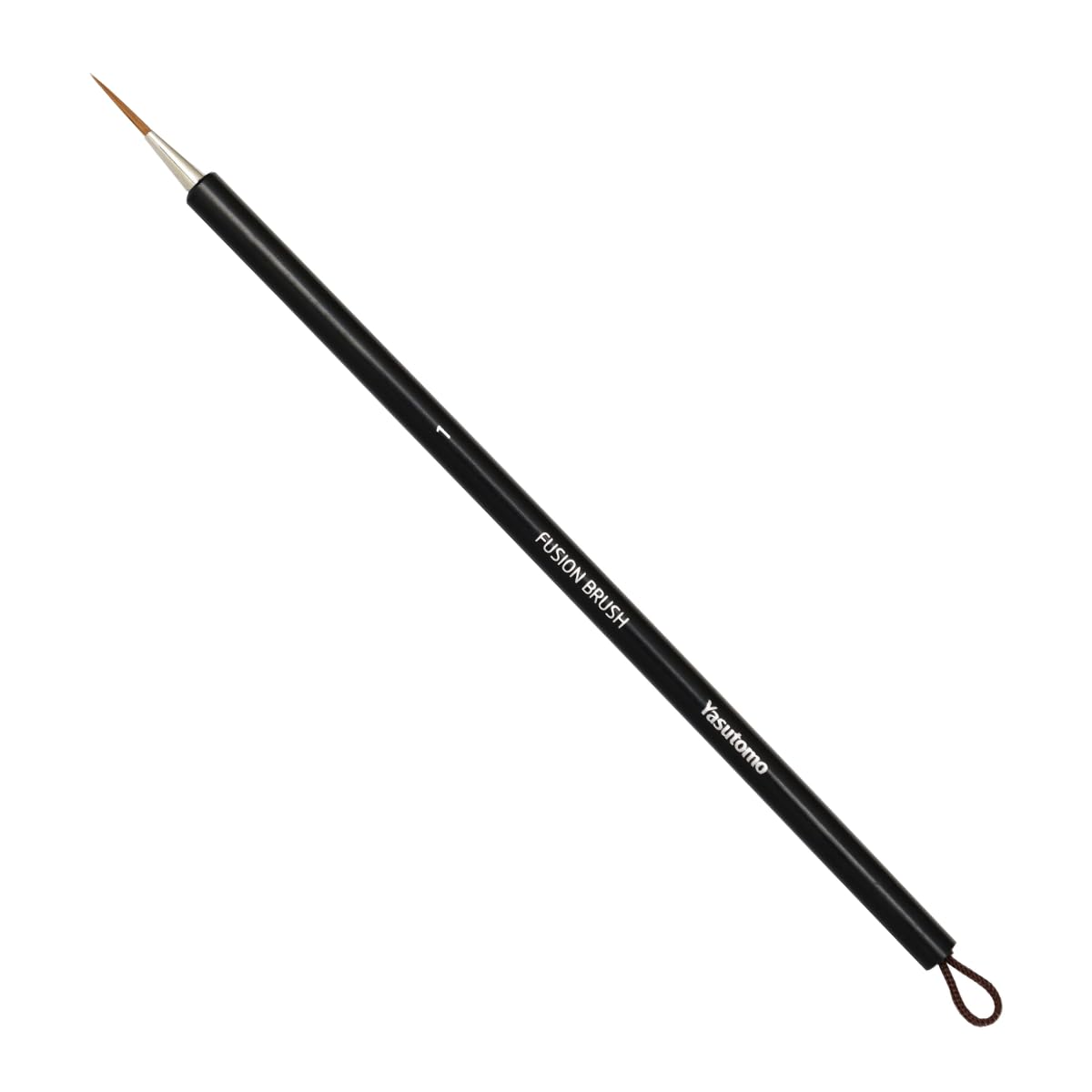 Yasutomo Fusion Synthetic Brush - Round, Short Handle, Size 1