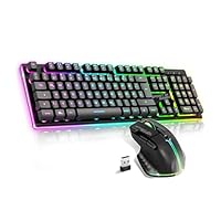 ULTIMATE 600 Draadloos Zwart Gamer Pack - Toetsenbord / Muis