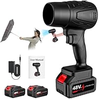 500000 RPM Turbo Power 21V Cordless Leaf Blower w/2 x Batteries only .99: eDeal Info