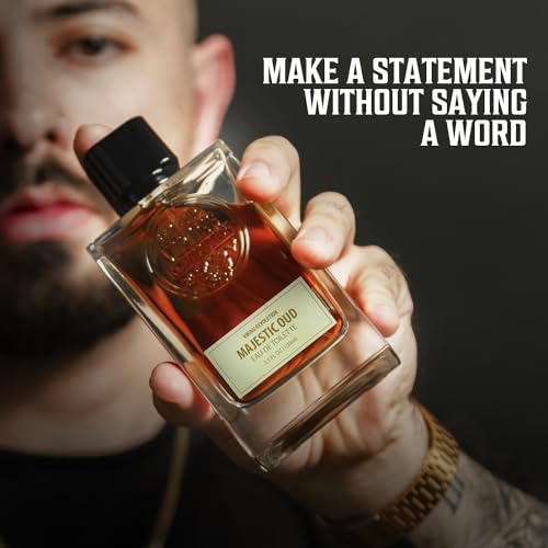Image of Viking Revolution Mens Cologne - Majestic Oud Eau de Toilette - 3.5 fl oz | Earthy Eau de Toilette - Notes of Cypress, Incense & Ebony - Woody Long-Lasting Fragrance - Gift for Men