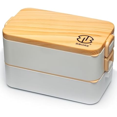 BMORE® 1000ml Bento Box with Utensils Cover