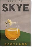 Close Up The Whiskey Ginger Poster Scotch Cocktail Isle of 