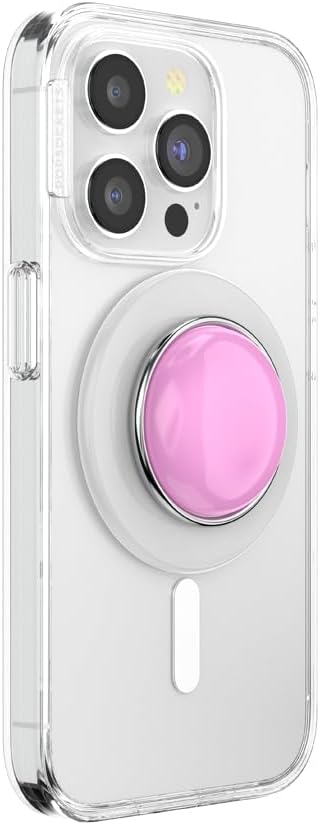 PopSockets Phone Grip for MagSafe, Magnetic Holder, Phone Stand, Cute Pink - BonBon Femme Bot