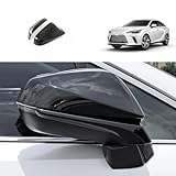 TUBAIZAI Car Exterior Accessories Compatible With Lexus New RX RX350 RX350h RX500h 2023 2024 Door Rear View Side Mirror Cap Cover Trims ABS 2PCS(Glossy Black Style)