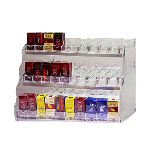Expositor de acrílico para cigarrillos con empujador automático de 61.5cm 2