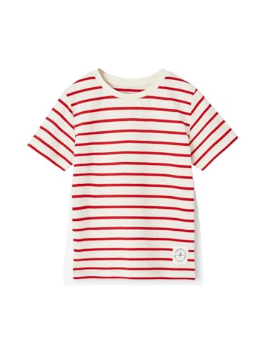 VERTBAUDET T-Shirt garçon rayé Manches Courtes rayé Rouge 4A