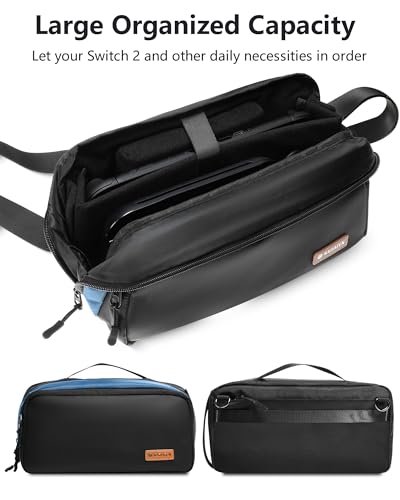Kailaien Carrying Case for Nintendo Switch 2（2025）, Storage Portable Bag, sing bag,Removable shoulder crossbody bag with Pockets,With dedicated slot for game cards,Fit Console, AC Adapter, Dock