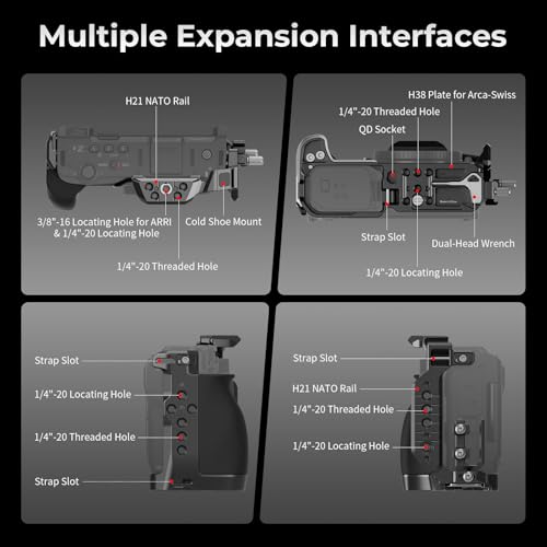 Image of SMALLRIG HawkLock Quick Release Extension Cage for Nikon ZR with a Handle, Built-in Quick-Release Plate for Arca, Suitable for DJI RS 2 /RSC 2 /RS 3 Pro /RS 4 Pro Stabilizers and Tripods, 5904