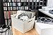 Curver My Style Rattan Effect Kitchen, Living room, Bathroom, Bedroom, Utility Large Rectangular Storage Baskets 18L - White
