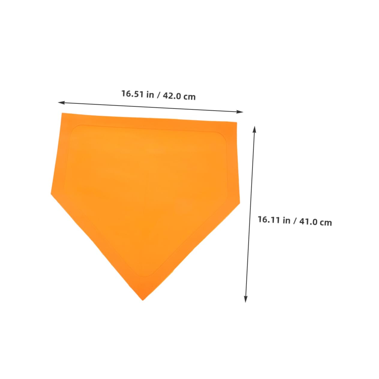 KESYOO 2pcs Flat Disc Baseball Backyard Batting Plate Softball Home Plate Softball Throw Down Plate Marker Plate for Teachers Pitching Practice Plate Gym Teachers Orange