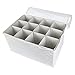Richards Stemware Storage Chest -Deluxe Quilted Microfiber (Whtie)