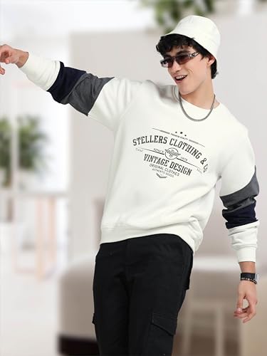 Image of STELLERS Men Oversized Sweatshirt | Premium Cotton | Feather Touch Feel | Sustainable