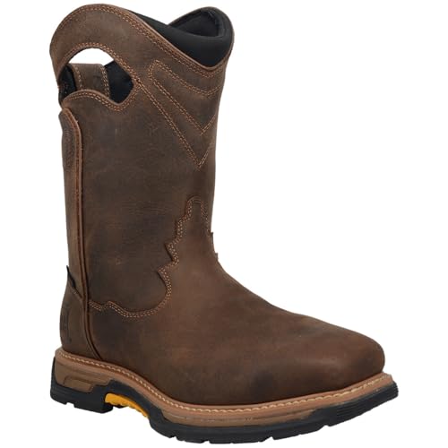 Image of Dan Post Mens Warrior 11 Inch Waterproof Square Toe Work Safety Shoes Casual - Brown