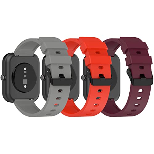 CHULN 3 Packs Strap Compatible with Amazfit Bip 3 - Image 3