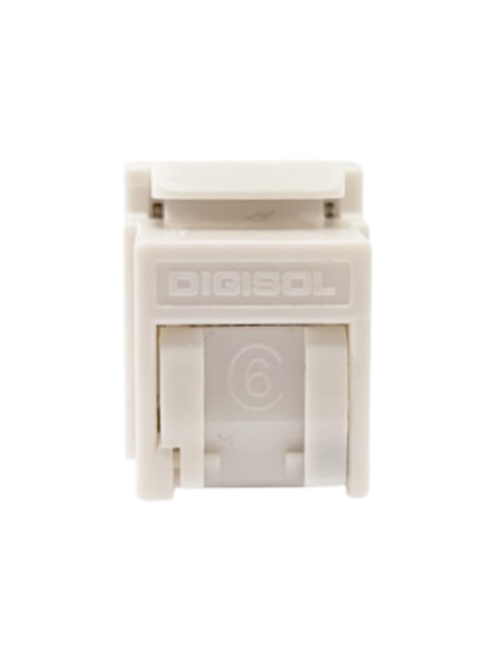 DIGISOL Punch Down Type CAT 6 UTP Keystone Jack WhIte