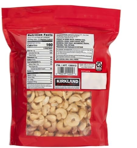 Kirkland Signature Whole Fancy Cashews, 40 Ounce