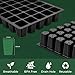 Gardzen 5-Set Seed Starter Tray Kits, Durable Plant Germination Trays with Humidity Vented Domes and Bases, Ideal for Seed Starting, Indoor Gardening, and Greenhouse (Total 200 Cells)