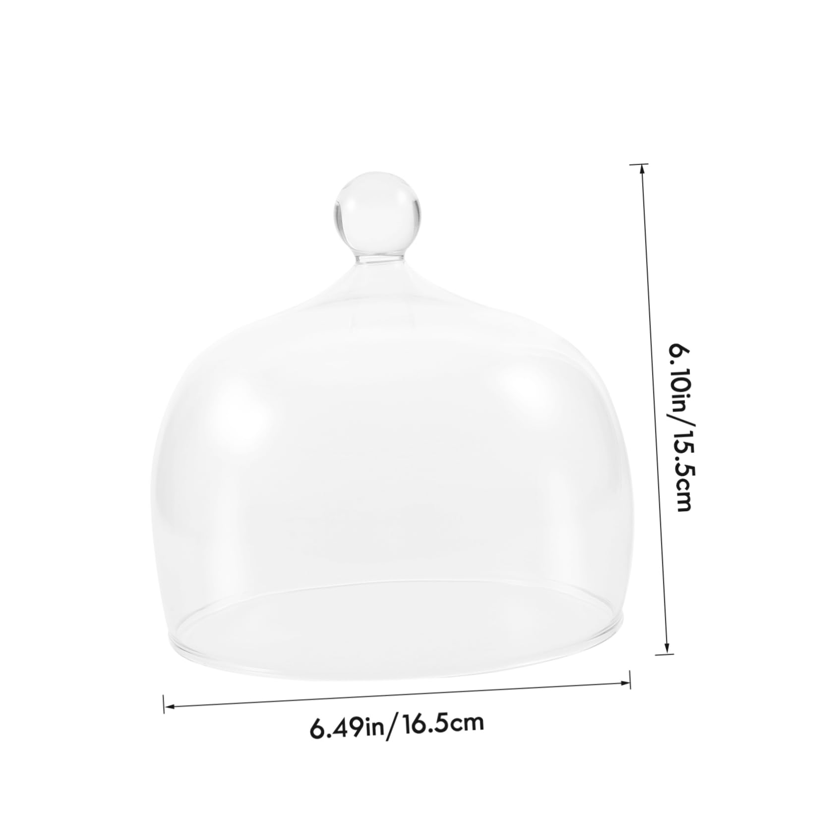 UKCOCO Plato de Cubierta de Vidrio Transparente para Conserver Alimentos Cocina Tapa Prueba de Alimentos Tapa para Comidas para Verduras