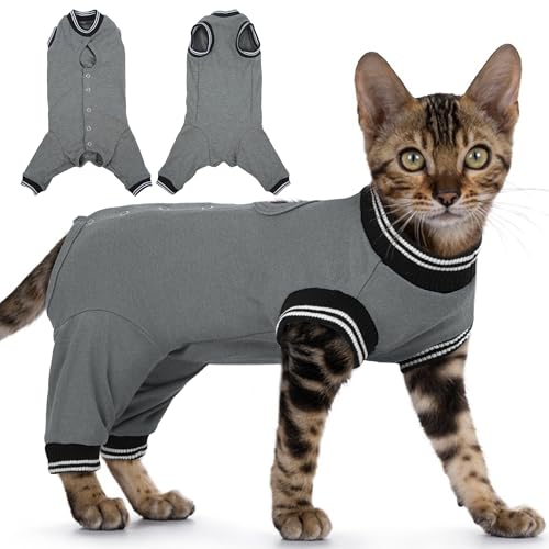 Combinaison convalescence chat gris L PUMYPOREITY