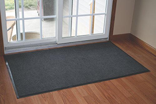 Durable Corporation-654S35 Wipe-N-Walk Vinyl Backed Indoor Carpet Entrance Mat, 3' x 5', Charcoal - Thumbnail 2