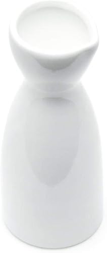 Vista 14 de JapanBargain 1689, Porcelain Sake Carafe Sake Bottle for Cold Sake and Hot Sakem Microwave Safe, Black Color, 7.5 oz, 1 Pack