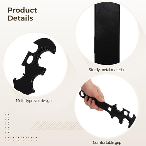 Clé avec ouverture multitaille robuste en acier trempé pour bricolage