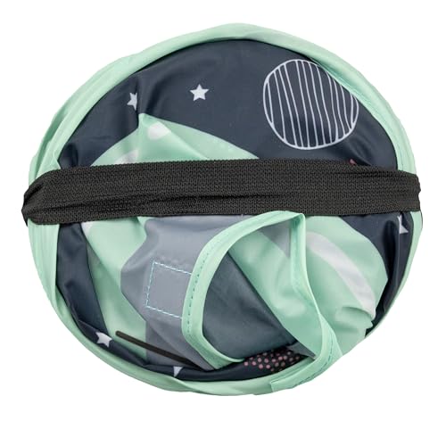Image of Kitty City Galactic-Themed Pop-Up Cat Play Cube, Collapsible Indoor Cat Hideout with Peekaboo Openings, Lightweight Foldable Kitty Cube for Play & Lounging