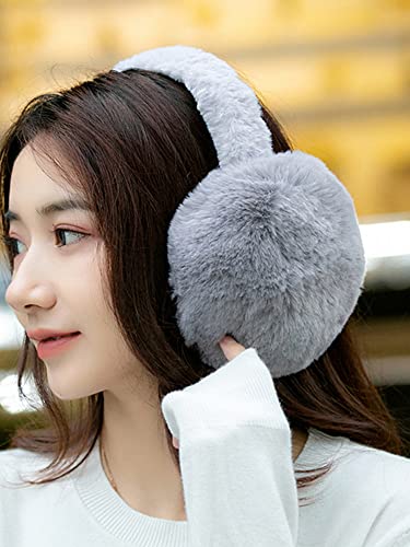 Jianwei Ear Muffs Foldable Outdoor Sports Women Men Windproof For Winter Skiing Warmers(Grey) #TOP7