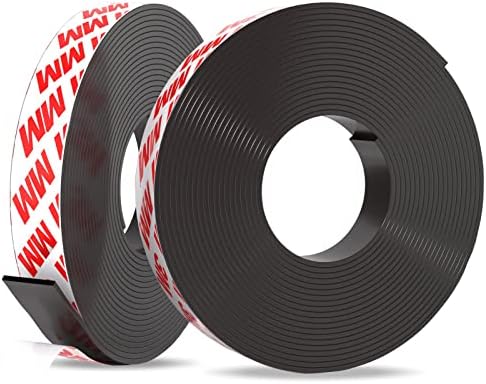 Raifenc Magnetic Tape, 15 ft Magnetic Strip (1/2 inch Wide x 15 feet Long) with Strong Adhesive Backing. Great for DIY, Art Projects, whiteboards and