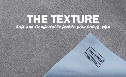 Image of Maximus Waterproof Quick Dry Sheet for Baby Pack of 3 | Bed Pad Extra Absorbent Washable Matress Protector | Bed Protector Sheet for Toddler Children (100x70 cm) (Grey, Orange & RED, Medium)