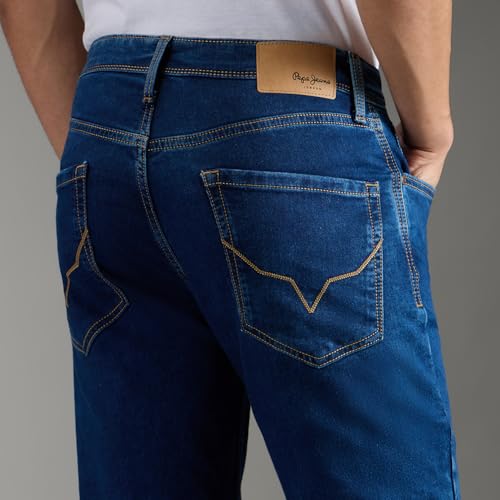 Image of Pepe Jeans Men's Jeans | Straight Fit | Mid Rise | Stretchable