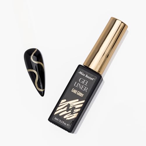Mia Secret Gold Glitter Gel Liner para Uñas 0.21 oz miniatura 5