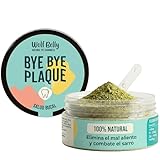 Wolf Belly - Polvos para Mal Aliento Perros 100% Natural (60 gr) Alternativa al Cepillo Dientes Perro y Pasta de Dientes, Algas Antisarro Gatos, Reduce Sarro Perros, Cuidado Bucal - Bye Bye Plaque