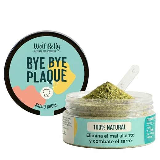 Wolf Belly - Polvos para Mal Aliento Perros 100% Natural (60 gr) Alternativa al Cepillo Dientes Perro y Pasta de Dientes, Algas Antisarro Gatos, Reduce Sarro Perros, Cuidado Bucal - Bye Bye Plaque