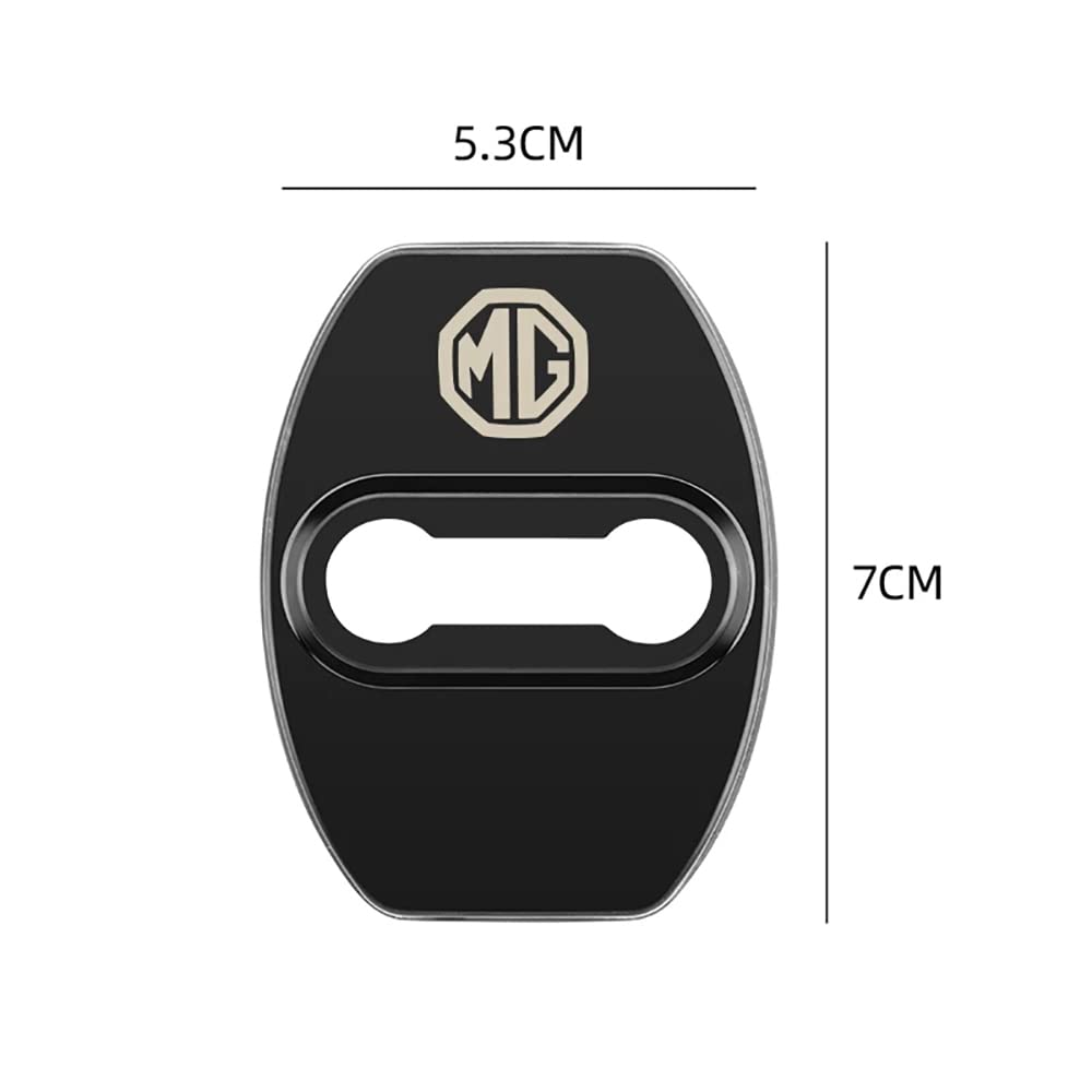 XLUCBS Copritura Serratura Portiera Per MG ZS, GS, HS, EZS, MG5, MG6, MG7 - 4 Pezzi In Acciaio Inossidabile - Foto 3