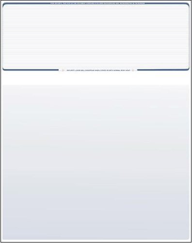 Compuchecks Check on Top Blank Check Paper - 100 Pack, Quick-Books & Laser Printer Compatible - Security Business Checks with Voucher - 8.5" x 11"