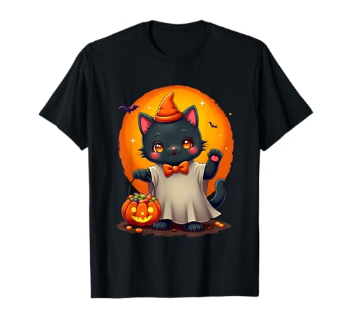 Cute Cat Halloween Pumpkin Spooky Cat Halloween T�V���c