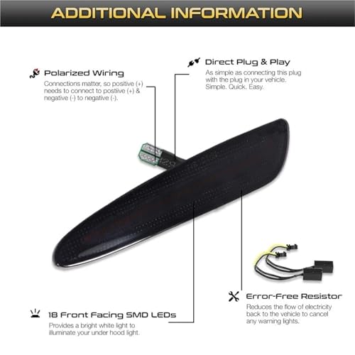 Feux de position latéraux pour Mercedes Classe E320 E350 E550