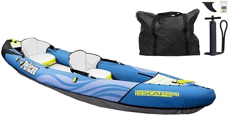 Pelican iESCAPE Inflatable Kayak - Recreational Kayak - Compact, ...