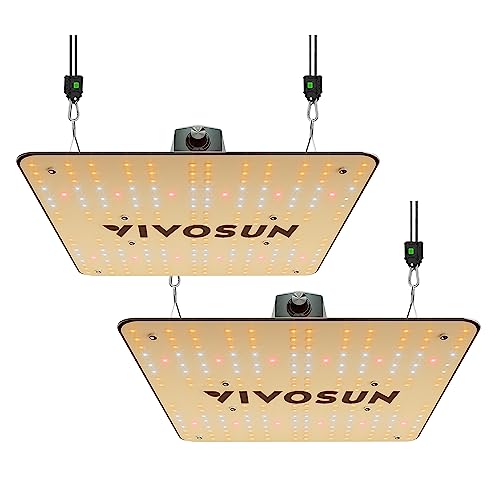 Vivosun 2-Pack Vs1000 Led Grow Light With Samsung Lm301 Diodes & Sosen Driver Dimmable Lights Sunlike Full Spectrum For Indoor Plants Seedling Veg And Bloom Plant Grow Lamps For 2X2/3X3 Grow Tent #TOP19