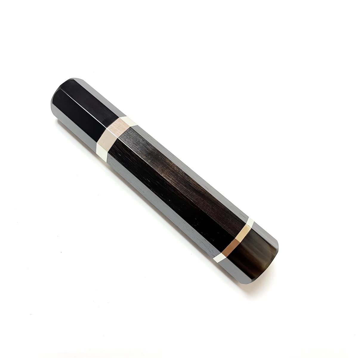 10本セット 銀巻 黒水牛角 出刃6寸 手作り 包丁柄 出刃180 黒檀八角柄 10本セット 銀巻 黒水牛角 出刃6寸 手作り 包丁柄 出刃180 黒檀八角柄