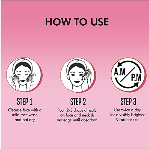 NATURES ESSENCE 2% Alpha Arbutin Daily Brightening Serum, Skin Brightening Face Serum For Women, Face Serum For Glowing Skin, 30ml