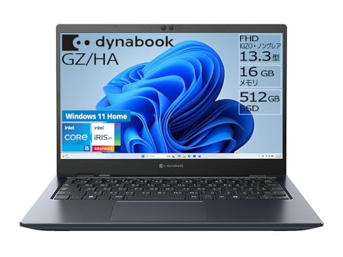 dynabook �m�[�g�p�\�R�� GZ/HA (1kg����/Core i5/13.3�^FHD(16:9)/ Windows 11 Home/16GB/512GB SSD/�I�j�L�X�u���[)Web���f�� W6GZHA5CAL