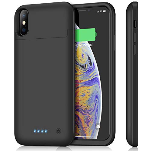 Battery Case for iPhone Xs Max, 6200mAh Upgraded Protective Charging Case Rechargeable External