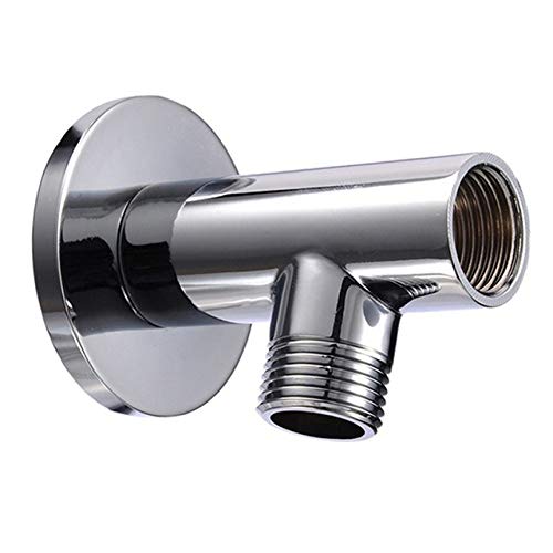 1 set bras de pommeau de douche mural en acier inoxydable bras d'extension de pommeau de douche support de douche pour accessoires de salle de bain à la maison d'hôtel, base de montage Cover