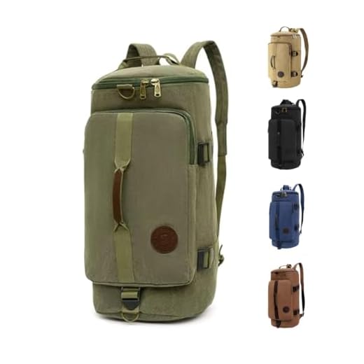 KARRIER 50L Travel Duffle Gym Backpack – Water Resistant for Hiking & Cycling