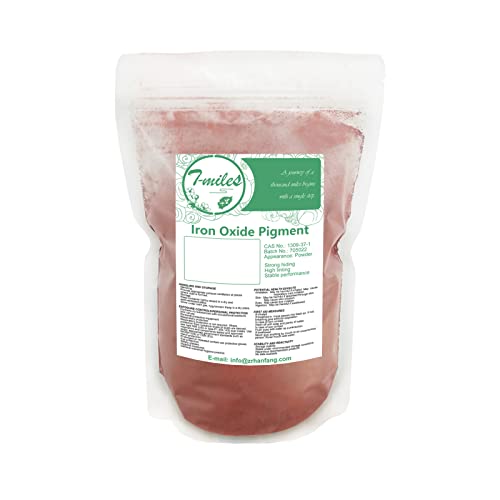 T-MILES Red Iron Oxide(500g),Red Iron Oxide Mineral Pigment,Pigments for Artistic and Decorative Painting, Concrete, Clay, Lime, Plaster, Masonry and Paint Products